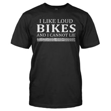 Load image into Gallery viewer, I Like Loud Bikes - T Shirt - Men_-_Black_2613e12c-821c-4305-af34-9a1330e8955e