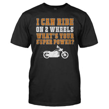 Load image into Gallery viewer, I Can Ride On Two Wheels - T Shirt - Men_-_Black_e026a00c-16db-41fb-9c31-8455e885c873