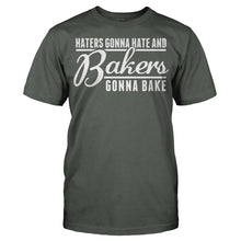Load image into Gallery viewer, Haters Gonna Hate and Bakers Gonna Bake - T Shirt - Men_-_Charcoal_b2ac305b-f000-4af6-a8a9-677dbbdb6af7