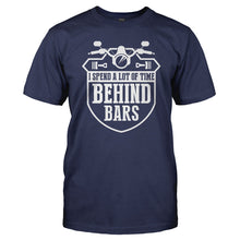 Load image into Gallery viewer, I Spend A Lot Of Time Behind Bars - T Shirt - Men_-_Navy_360f1581-4d4e-410a-8671-336e17c37ff5