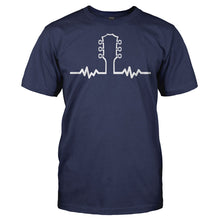 Load image into Gallery viewer, Guitar Heartbeat - T Shirt - Men_-_Navy_c4da0e54-d39b-40a9-96cd-64edea1d381d