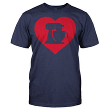 Load image into Gallery viewer, Baking Love - T Shirt - Men_-_Navy_d1dac802-8857-4b9a-8e64-1e37e5ca7ca5
