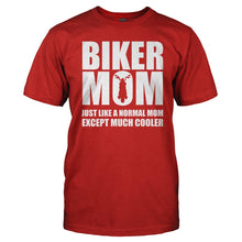 Load image into Gallery viewer, Biker Mom - T Shirt - Men_-_Red_3d72209f-4118-42f2-9c34-9b2010105058