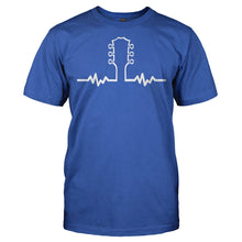 Load image into Gallery viewer, Guitar Heartbeat - T Shirt - Men_-_Royal_048bd43d-c14b-4117-b558-8ead3ddcc4c0