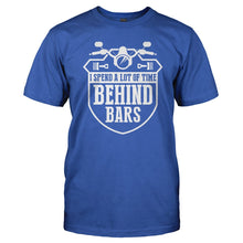 Load image into Gallery viewer, I Spend A Lot Of Time Behind Bars - T Shirt - Men_-_Royal_a8585ea2-844a-461d-baea-a02852fa9145