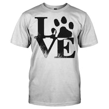 Load image into Gallery viewer, Dog Love - T Shirt - Men_-_White_57dc9f02-5447-4a6d-bc80-5e5e143a4837
