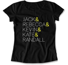 Load image into Gallery viewer, Jack &amp; Rebecca &amp; Kevin &amp; Kate &amp; Randall - TV-27 - T Shirt - TV-27---ladies