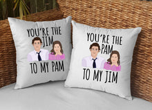 Load image into Gallery viewer, Jim To My Pam / Pam To My Jam Pillow Cases - VAL-109-110 - VAL-109-110-Square
