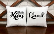 Load image into Gallery viewer, Her King And His Queen Pillow Cases - VAL-29-30 - VAL-29-30-Pillows