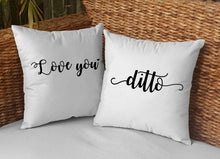 Load image into Gallery viewer, I Love You / Ditto Pillow Cases - VAL-41-42 - VAL-41-42-Pillows