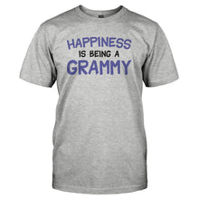 Load image into Gallery viewer, Happiness Is Being A Grammy - T Shirt - bHAPPINESS_IS_BEING_A_GRAMMY_-_Men_-_heathergrey