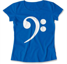 Load image into Gallery viewer, Bass Clef - T Shirt - bass-clef-ladies-royal