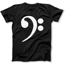 Load image into Gallery viewer, Bass Clef - T Shirt - bass-clef-tshirt-black