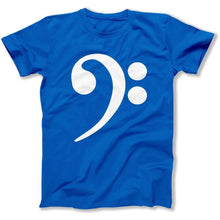 Load image into Gallery viewer, Bass Clef - T Shirt - bass-clef-tshirt-royal