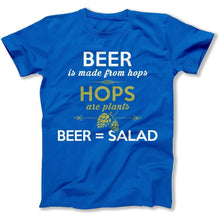 Load image into Gallery viewer, Beer = Salad - T Shirt - beer-salad-tshirt-navy