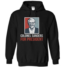 Load image into Gallery viewer, Colonel Sanders For President - T Shirt - black_147fda30-cb13-4ee2-82b7-1a907e6ed97e