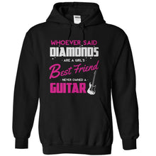Load image into Gallery viewer, Guitars Are A Girl's Best Friend - T Shirt - black_1703f290-931e-41f8-a0f3-624a1ce3f6f6