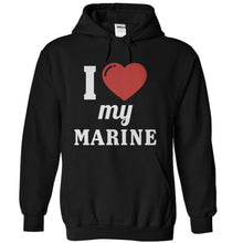 Load image into Gallery viewer, I Love My Marine - T Shirt - black_171d8997-eabf-45b1-a133-dd0a53b4a07e