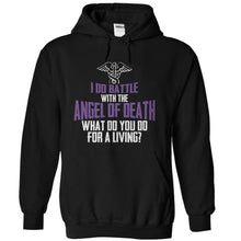 Load image into Gallery viewer, I Do Battle with the Angel Of Death - T Shirt - black_1820dfc9-2468-4657-a882-092880c5f65d