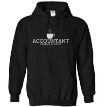 Load image into Gallery viewer, Accountant - Powered By Coffee - T Shirt - black_1_5713c1c8-212d-4f4b-960a-0b400ae70994