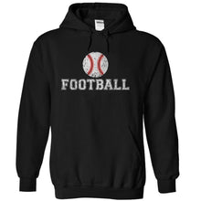 Load image into Gallery viewer, Football - Baseball - T Shirt - black_1e563db4-7ba6-4283-9695-d3430c444e9a