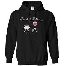 Load image into Gallery viewer, I Tell Time With Wine and Coffee - T Shirt - black_1edcfd9e-7643-4bd1-acff-0c583480947e