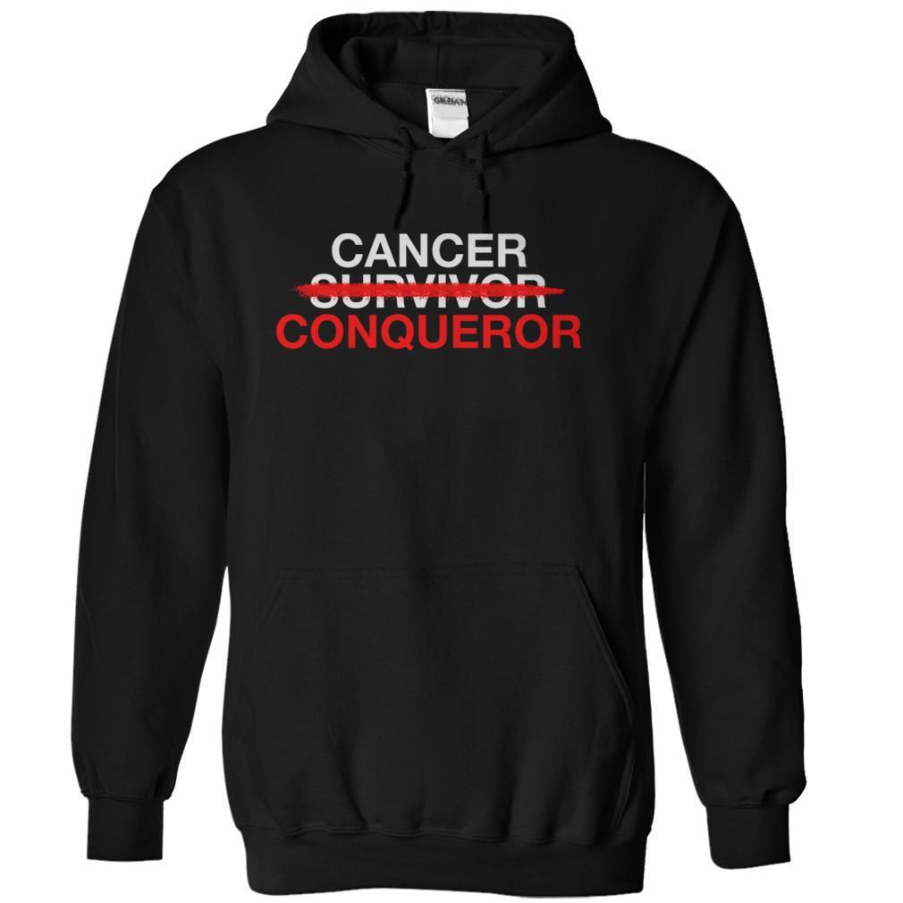 Load image into Gallery viewer, Cancer Conqueror - T Shirt - black_29801a01-5e61-4c48-8afa-a804e49555cd