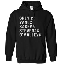 Load image into Gallery viewer, Grey &amp; Yang &amp; Karev &amp; Stevens &amp; O'Malley - T Shirt - black_33f1b404-254d-4312-b57b-b73269554153