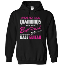 Load image into Gallery viewer, Bass Guitars Are A Girl's Best Friend - T Shirt - black_424d8a8d-201d-48d8-9f50-9d79355814cf