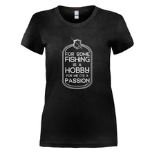 Load image into Gallery viewer, Fishing is a Passion - T Shirt - black_496cf98f-796a-4afb-9100-eef3fd4472b4