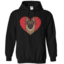 Load image into Gallery viewer, German Shepherd Love - T Shirt - black_4ba50f5f-6821-4718-8276-3c8b0a54bcf9