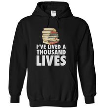 Load image into Gallery viewer, I've Lived A Thousand Lives - Books - T Shirt - black_587fc5bf-5918-4681-b57f-5440750bb73e