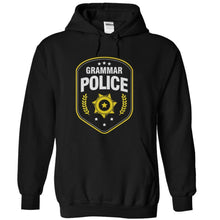 Load image into Gallery viewer, Grammar Police - T Shirt - black_5a07db9e-8bef-429b-840f-bf4baff3f419