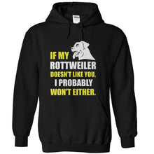Load image into Gallery viewer, If My Rottweiler Doesn't Like You - T Shirt - black_65a9cd68-2bd6-4012-9a8f-f5e3784029d4