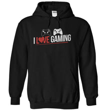 Load image into Gallery viewer, I Love Gaming - T Shirt - black_6c94659b-ea58-4c9a-bde4-05c7b083c2c5