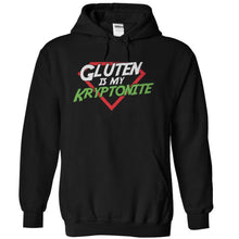 Load image into Gallery viewer, Gluten is My Kryptonite - T Shirt - black_7078be9d-59d5-45d5-892a-7f1edc24afe5