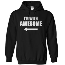 Load image into Gallery viewer, I'm With Awesome (Right) - T Shirt - black_7ee782e9-b1b6-4c00-ad3f-789d3dddb315