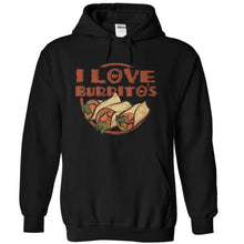 Load image into Gallery viewer, I Love Burritos - T Shirt - black_87d2618c-b731-4a6f-9f70-7cd17fba759e