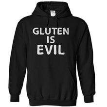 Load image into Gallery viewer, Gluten Is Evil - T Shirt - black_8ce8c290-352c-4d38-b29e-95b45b7b8143