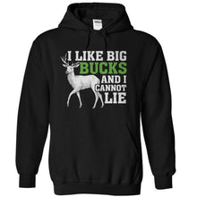 Load image into Gallery viewer, I Like Big Bucks - T Shirt - black_8e539264-057e-446c-ab1b-47a40a919b2e