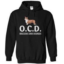 Load image into Gallery viewer, I Have OCD (Obsessive Corgi Disorder) - T Shirt - black_92ac0a17-9829-4795-8157-feac061362d8