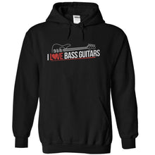 Load image into Gallery viewer, I Love Bass Guitar - T Shirt - black_a18bca6a-133d-4f6d-a705-b91080927b72
