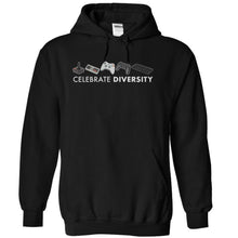 Load image into Gallery viewer, Celebrate Diversity - Game Consoles - T Shirt - black_adb270e5-1b1b-4b29-a103-ff90eb142691