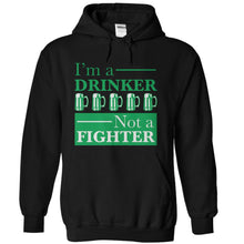 Load image into Gallery viewer, I'm A Drinker, Not A Fighter - T Shirt - black_aef43ff3-1b10-40ee-a3ae-492f733bc5cd