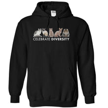 Load image into Gallery viewer, Celebrate Diversity - Cats - T Shirt - black_b16c4024-9ee9-4022-bd0a-7c245a69c513