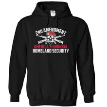Load image into Gallery viewer, 2nd Amendment - America's Original Homeland Security - T Shirt - black_b333f8c2-f71e-4908-9b84-95c5f5b446f4
