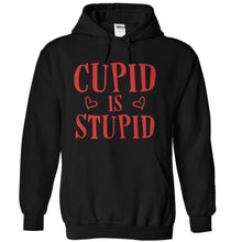 Load image into Gallery viewer, Cupid Is Stupid - T Shirt - black_b73718ea-8501-4894-b257-487e9314cfa3