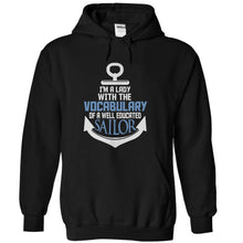 Load image into Gallery viewer, I'm A Lady With The Vocabulary Of A Well Educated Sailor - T Shirt - black_be1598da-1ba9-48ff-afe3-11fbe76aea1e
