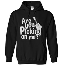 Load image into Gallery viewer, Are You Picking On Me - Acoustic Guitar - T Shirt - black_c17a4b02-8e6b-4ea1-ae70-c868ab730d67