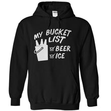 Load image into Gallery viewer, Bucket List - Beer and Ice - T Shirt - black_c3fe9b4b-8a7f-4f23-b1c5-f0bd3f5079c1